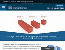 Tablet Screenshot of kscontainers.com
